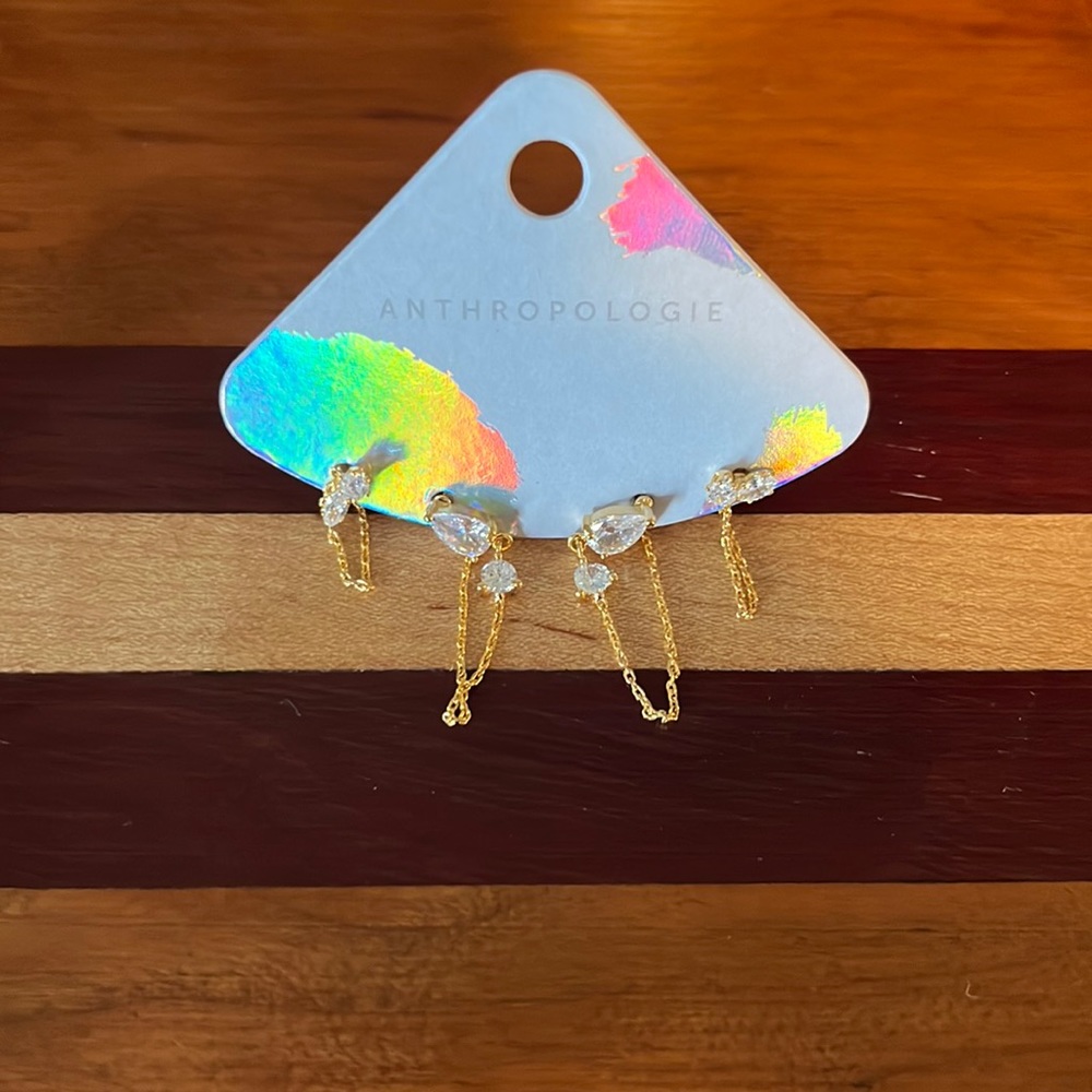 Anthropologie earrings. Two pair. Brand new.